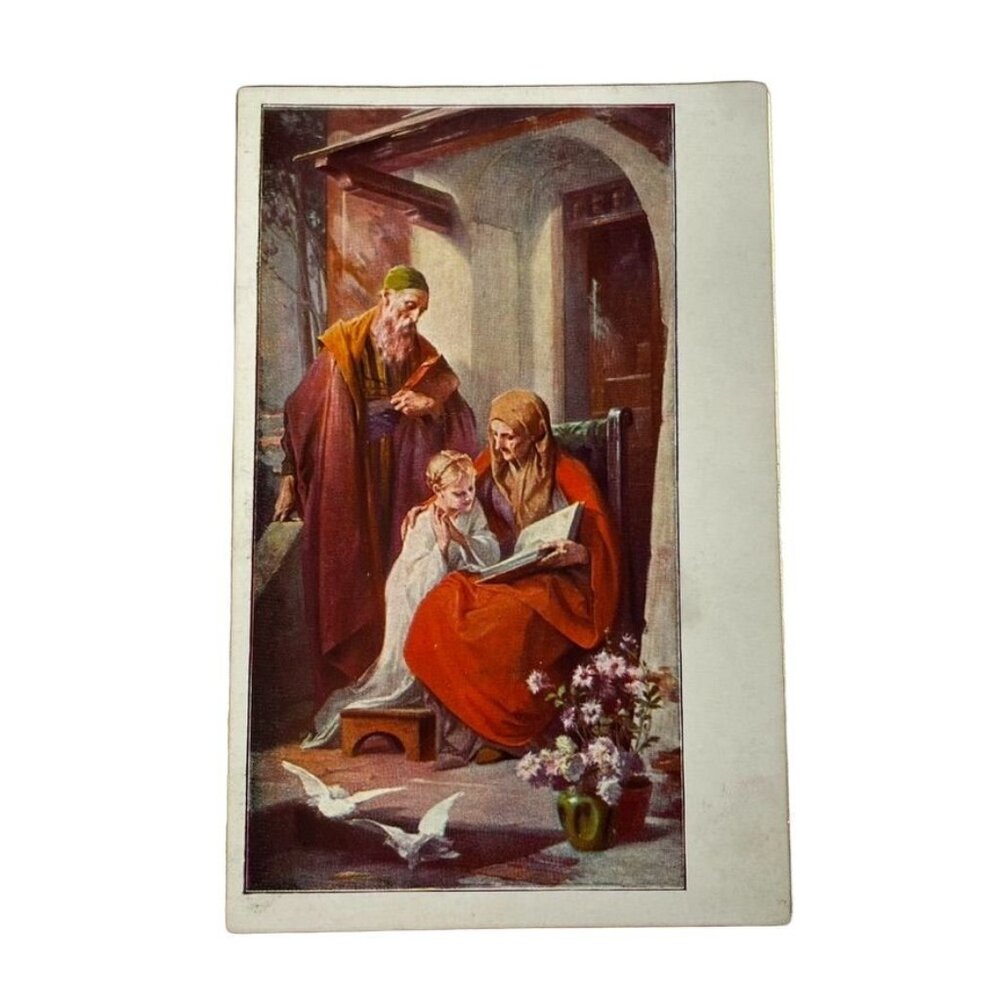 Vintage Postcard Switzerland Youth of the Blessed Virgin  RARE u